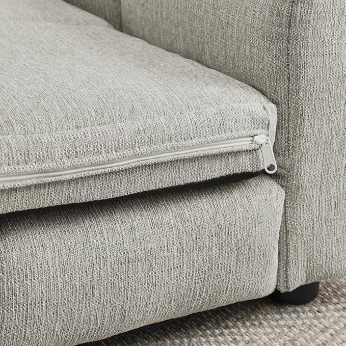 51" Soft and Comfortable Pet Bed for Large and Oversized Dogs, Durable Elevated Dog Sofa with Armrest and Backrest, Modern Linen Fabric Dog Couch,Beige