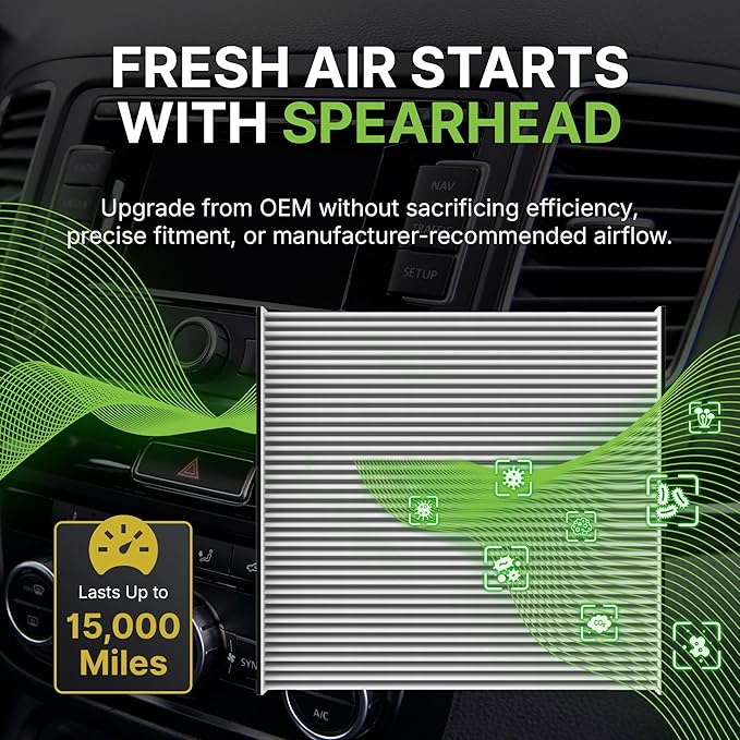 Spearhead OEM+ Particulate Breathe Easy Cabin Filter | Fits 2011-17 Wranger