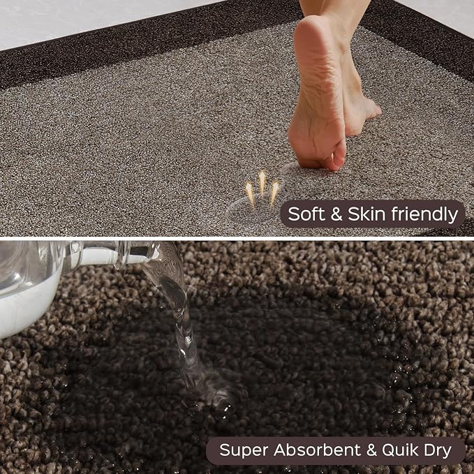 Machine Washable Kitchen Rug 24" x 84", Non Slip Kitchen Mat