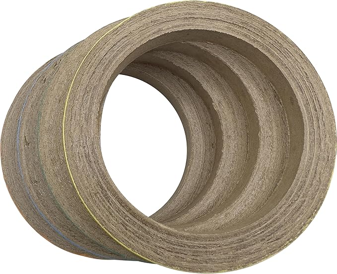 8014 Big 4 Inch Donuts Pk18 - Large Size Compressed Cardboard Chewable Bird Foot Toys, Bright Outer Paper Strip, Lots of Shreddable Layers, Great for Med to Large Size Birds