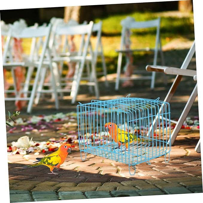 Parrot Carrying Cage Lightweight Portable Pet Carrier Bird Storage and Travel Cage for Outings