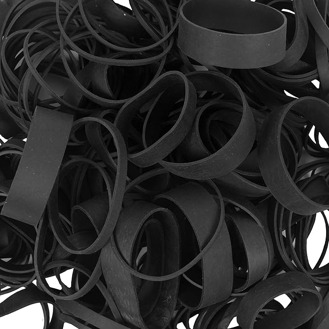 Rubber Bands Assorted Sizes Black Elastic Bands Tactical rubber band for Office supplies 0.5lbs size82,size#94,size#33,size#64