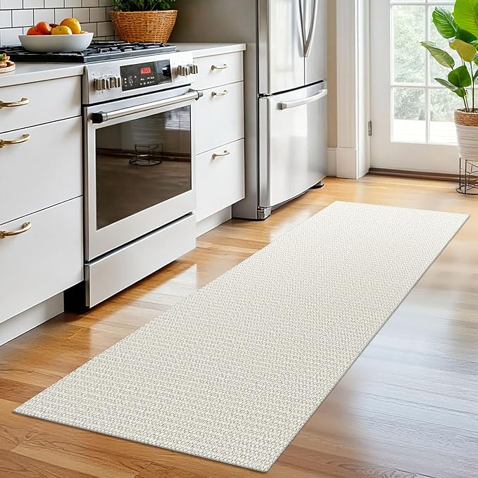 EARTHALL Woven Runner Rug 2x6 Ft Washable Runners