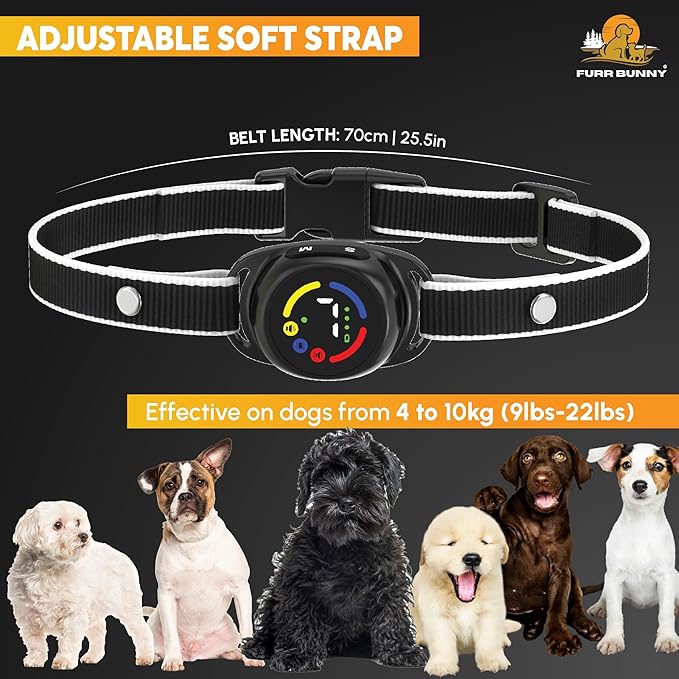 2026 Upgraded Intelligent Dog Bark Collar for Small and Medium Dogs - Beep, Vibration and 7 Sensitivity Levels Adjustment - No Shock Collar, Humane Training