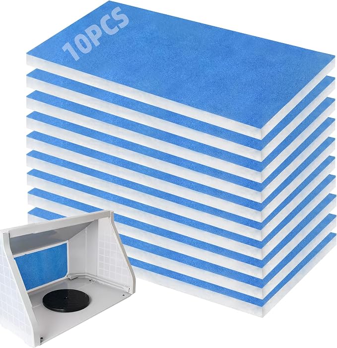 U0U 10 Pieces Paint Booth Filters, Portable Spray Booth Filter, Paint Booth