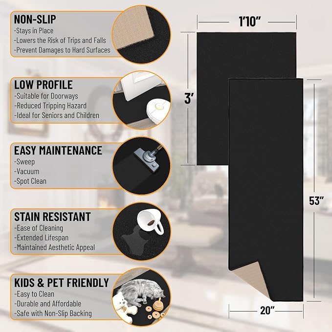 Ottomanson 2-Piece Kitchen Rug Set