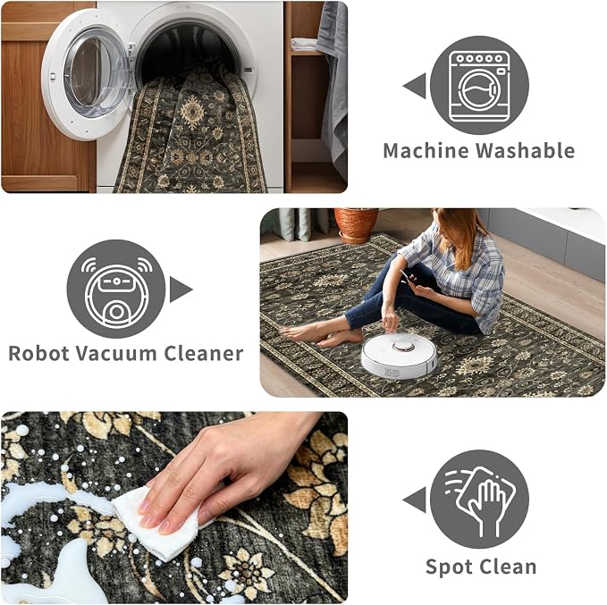 2x6 Non Slip Runner Rugs: Stay-Put Carpet Safe