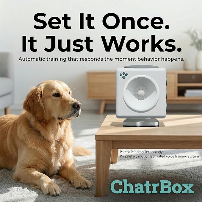 Humane Smart Pet Training Device – Motion-Activated Voice Guidance for Immediate Behavior Control, Works Automatically When You’re Not Home (No Shock, No Collar, No Spray)