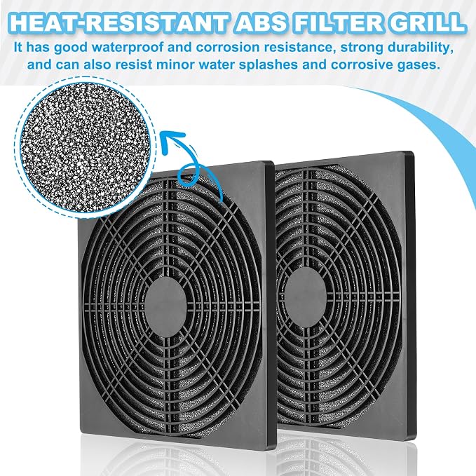PATIKIL 200mm Fan Filter Grill