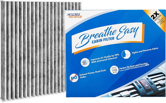 Spearhead Odor Defense Breathe Easy AC & Heater Cabin Filter | Fits 2001-05