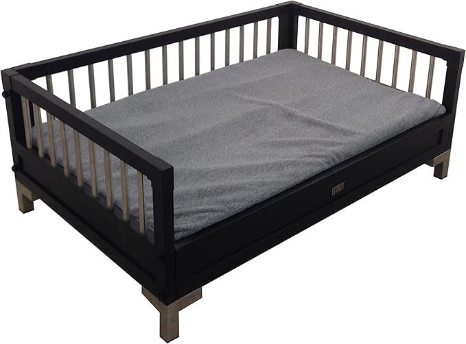 New Age Pet ecoFLEX Manhattan Raised Dog Bed w/Removable Cushion, X-Large, Espresso