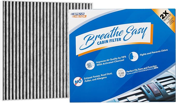 Spearhead Odor Defense Breathe Easy AC & Heater Cabin Filter | Fits 2017-25