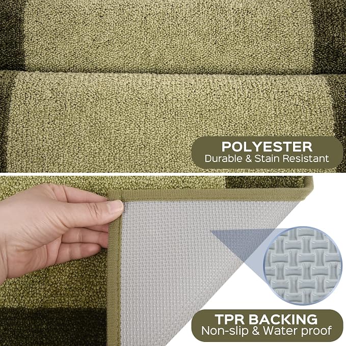 Machine Washable Runner Rug 24" x 84", Non Slip Kitchen Mat