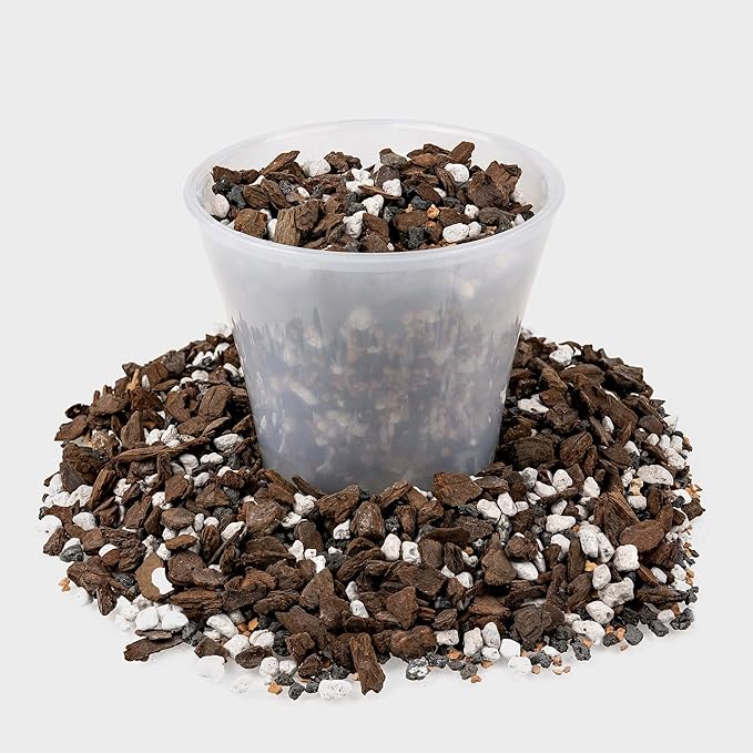 Premium Bonsai Soil All Purpose Fast Draining Mix - Pumice, Lava, Calcined Clay and Pine Bark Potting Pre Mixed Bonsai Plant Soil Mixture by GARDENERA - Made in USA - (4 Quart Bag)