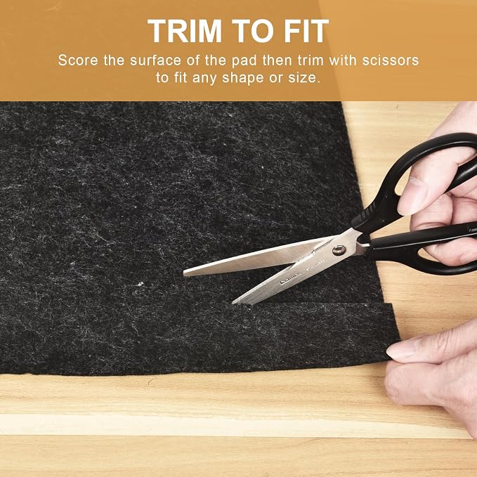 Deep Dream Dual Surface 5'x8' Rug Pad, Waterproof 1/8" Thick Felt + Natural
