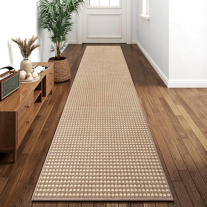 YDKGL 2x10 ft Hallway Runner Rug Extra Long Boho Woven Kitchen Runner Rugs Mat