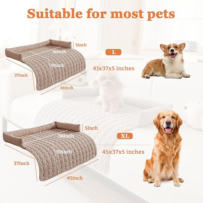 Dog Couch Bed Non Slip Dog Couch Cover Washable Non-Slip Pet Protector for Dogs & Cats, Soft Washable Dog Sofa Bed for Couch Sofa Chair & Bed