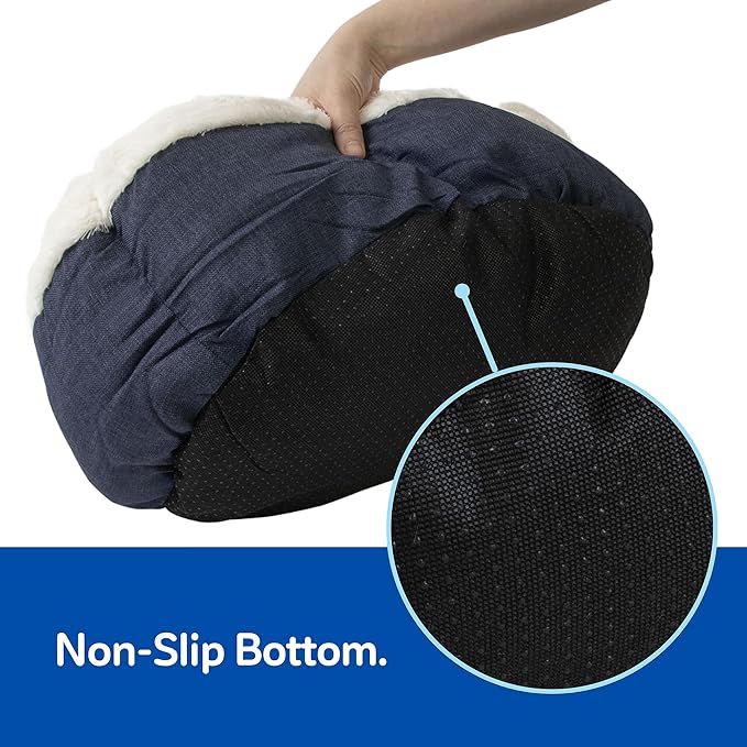 Petmate High Wall Small Dog Bed, 18 x 18in, for Small Breeds