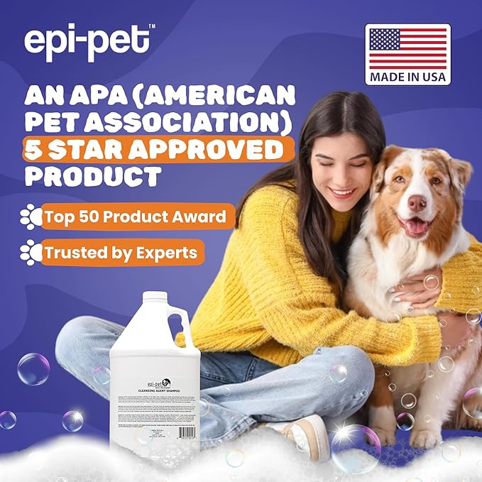 Puppy Safe 6in1 Pet Shampoo, Shampoo for Dogs with Deshedding Coat, Dry Itchy Skin, Hypoallergenic and Sensitive Skin, Scented Vanilla and Lavender (1 Gallon (Pack of 2), 1 Gallon (128 Fl oz))