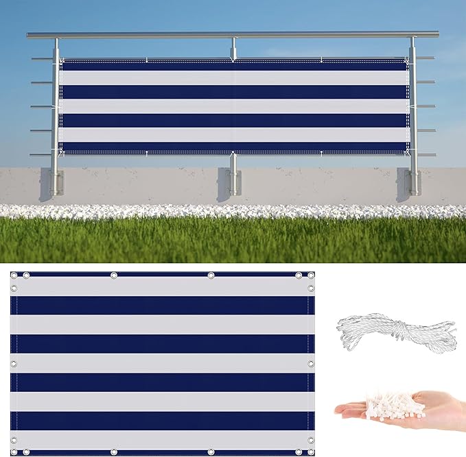 Fence Privacy Screen 2.8' x 9.8' UV Protection Weather-Resistant Outdoor