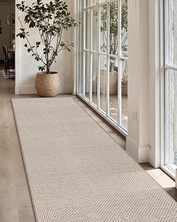 Color&Geometry Door Mat 2'4"x12' Runner Rug