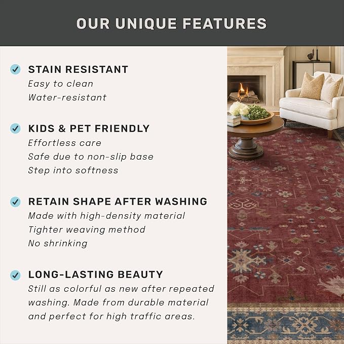 Boho 2x7 Long Runners for Kitchen Floor