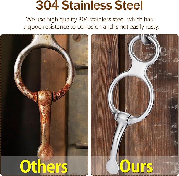 5PCS Horse Tie Ring, Safe Tie Horse Supplies, Humane Way Tie Ring, Magnetic Ring for Tying and Retracting, Helps Horse Pull Back and Releases Stress from The Horse