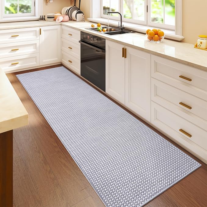 YDKGL 2x6 ft Kitchen Runner Rug Mat Non Slip Boho Woven Hallway Runner Washable