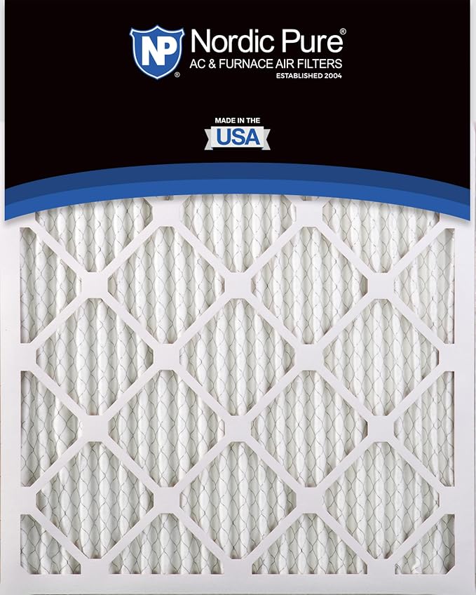 Nordic Pure 20x25x1 Pleated MERV 14 Air Filters 24 Pack