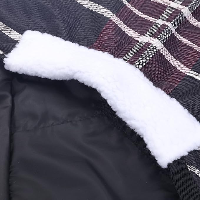 600 Denier Ripstop Mini Horse Blanket - 0g Fill Lightweight, Waterproof Breathable Miniature Pony/Donkey Turnout Rain Sheet Redplaid 36