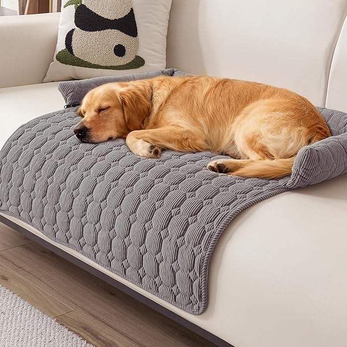 Dog Couch Bed Non Slip Dog Couch Cover Washable Non-Slip Pet Protector for Dogs & Cats, Soft Washable Dog Sofa Bed for Couch Sofa Chair & Bed