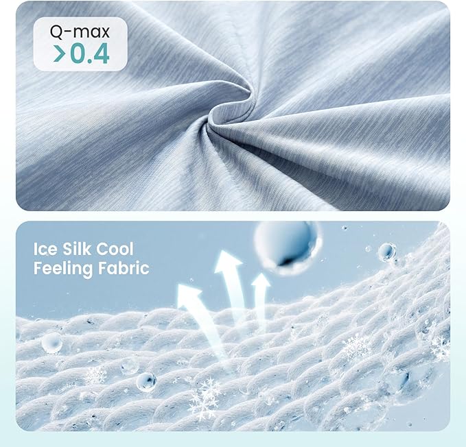 Dog Cooling Mat, Q-Max > 0.4 Leaf Shaped Pet Pad, Liquid Pee Proof Summer Mat for Cats, Washable Sleep Blanket for Bed Couch Floor Indoor, 39x34 inch, Blue