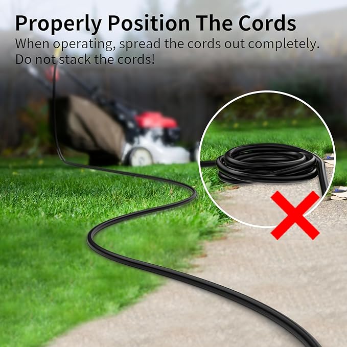 HUANCHAIN 16 Gauge 100 Ft Outdoor Extension Cord Waterproof, 16/3 Flexible Cold-Resistant Appliance Extension Cord Indoor Outside, 10A 1250W 16AWG SJTW, 3 Prong Electric Cable, ETL