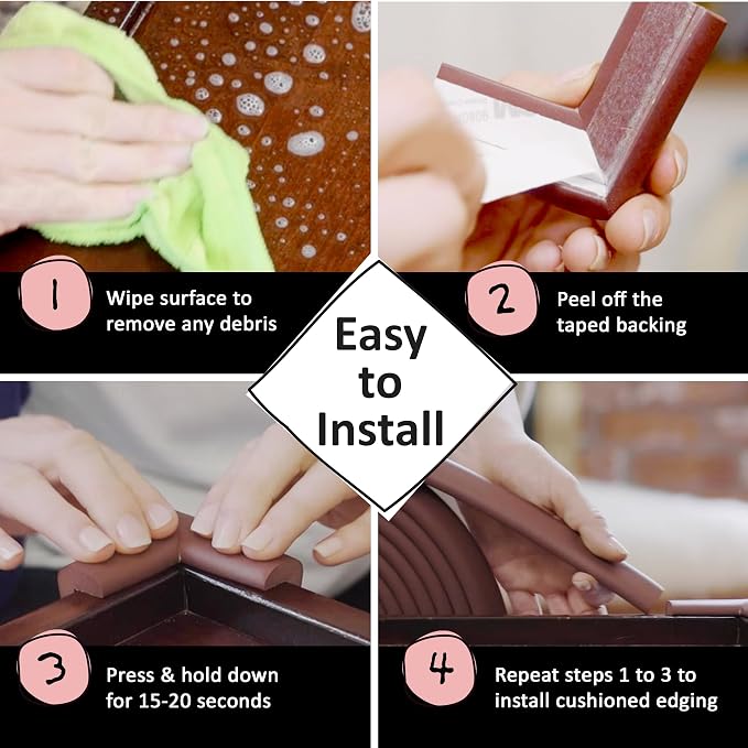 Bébé Earth Baby Proofing Edge and Corner Guard Protector Set