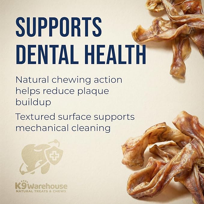 K9warehouse Pig Ears Strips - 32oz USA Packed - Natural Bulk Pig Ear Slivers - Treats Made of 100% Pure Pork - Alternative to Rawhide Chews - Thick Cut Pigs Ear Dog Treats for Small to Large Dogs