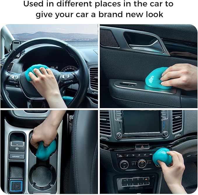 ColorCoral 2Pack Car Cleaning Gel Universal Dust Cleaner