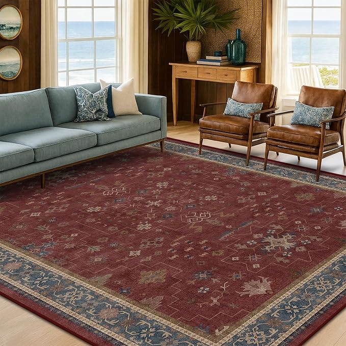 6x8 Dining Room Rugs for Under Table