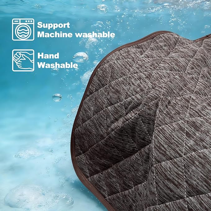 Cooling Mat for Dogs: Waterproof Pet Cooling Mat for Crate Kennel, Summer Indoor Dog Cooling Pad for Floor and Sofa, Dark Grey, Small Dog/Cat