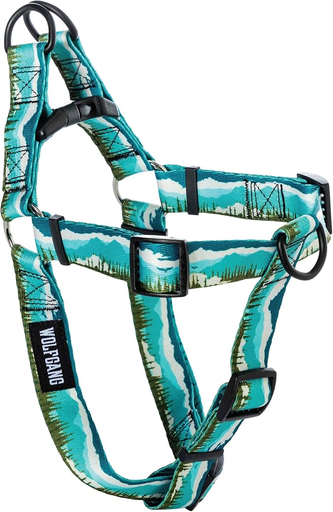Wolfgang Heavy Duty Adjustable Dog Harness, Pull-Tested for Walking & Training, GreatEscape Print, Small
