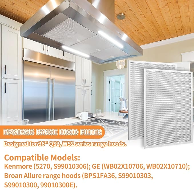 BPS1FA36 Aluminum Range Hood Vent Filter