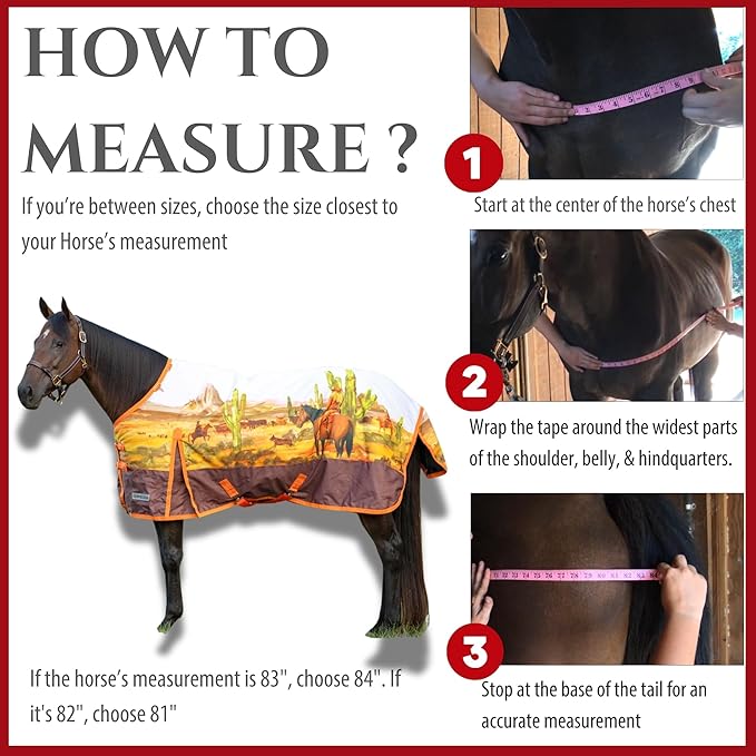Jeffers Expression 1200 Denier Standard Neck Turnout Sheet, Cattle Drive, 69"- Waterproof, Breathable Horse Sheet with 0g Polyfill, No Insulation, Ideal Protection for Wind & Rain, Lightweight
