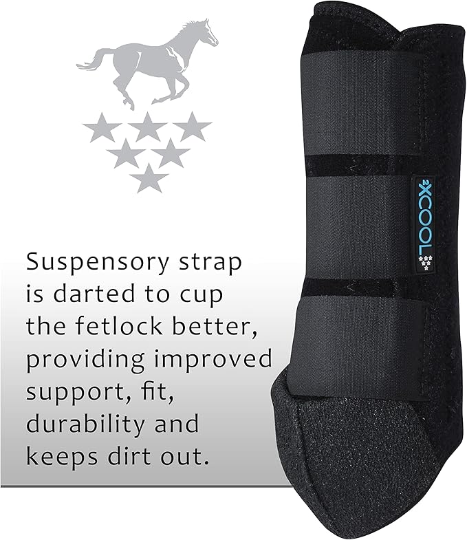 Professional's Choice 2XCOOL Sports Medicine Horse Boots | Protective & Breathable Design for Ultimate Comfort, Durability & Cooling in Active Horses | 2 Pack