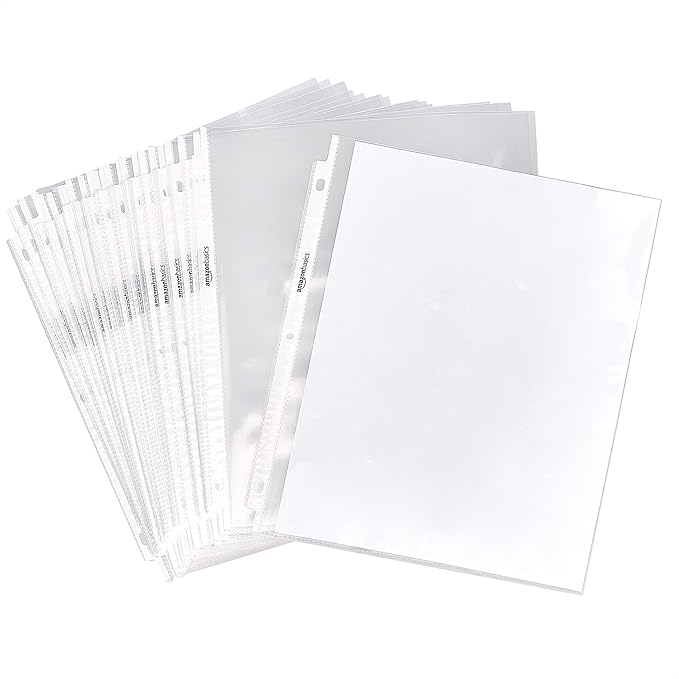 Amazon Basics Sheet Protector, 1200-Pack, Clear