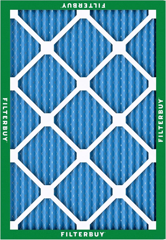 Filterbuy 6.88x15.88x1 Air Filter MERV 13 Optimal Smoke & Allergy Defense