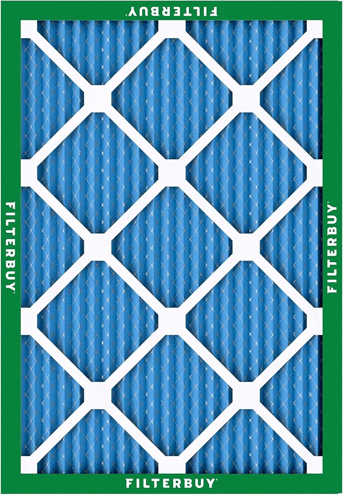 Filterbuy 19.88x21.5x1 Air Filter MERV 13 Optimal Smoke & Allergy Defense