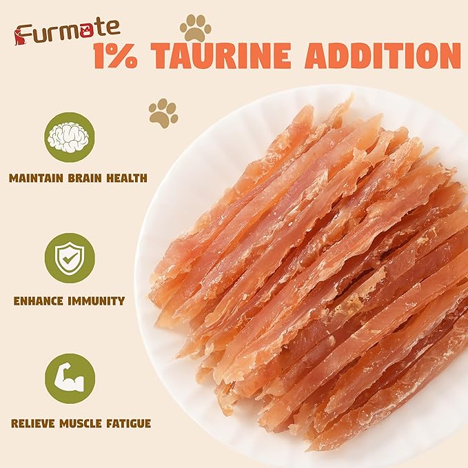 Chicken Jerky Strips Dog Treats, Chicken Breast Only Training Treats for Dogs,High Protein Low in Fat,Gluten-Free & Rawhide-Free,Healthy Skin & Shiny Coat,for All Life Stage Dogs,10.58 oz