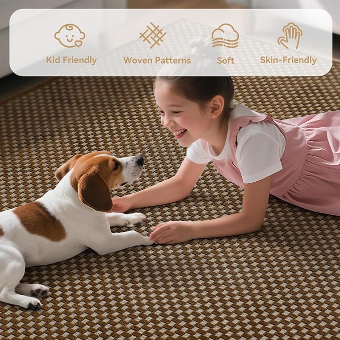 YDKGL 2x6 ft Kitchen Runner Rugs Mat Non Slip Woven Runners