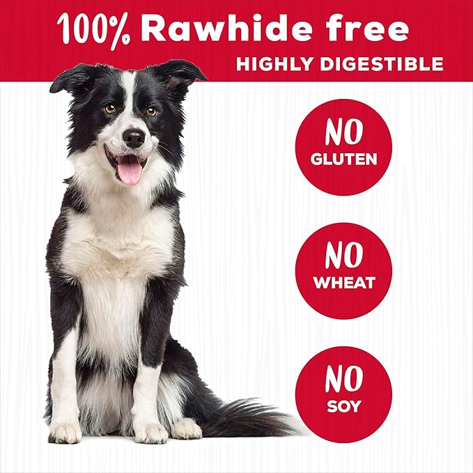 Country Kitchen Rawhide Free Beef Rings Dog Chews, Made with Real Beef, Highly Digestible, Gluten Free, 21 Count