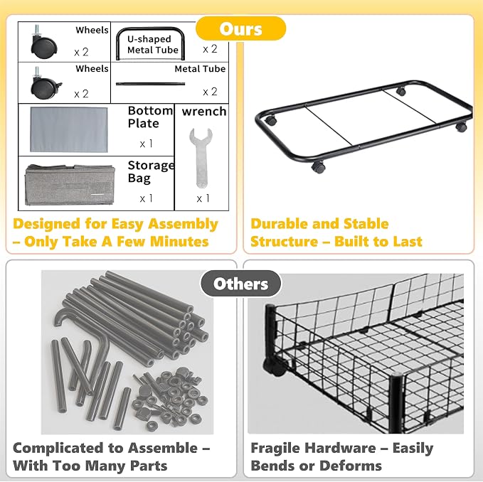 Large Sturdy Under Bed Storage