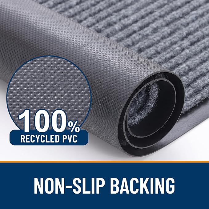 OLANLY Front Door Mat Indoor Outdoor Entrance, Waterproof Heavy Duty Doormat